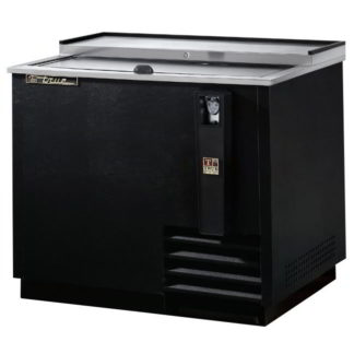 True TD-36-12 36" Forced Air Bottle Cooler - Holds (264) 12 oz Bottles, Lid Locks, 115v