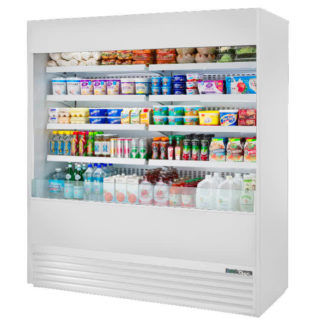 True TOAM-72-HC~NSL01 72" Vertical Open Air Cooler w/ (5) Levels - White, 208-230v/1ph