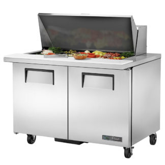 True TSSU-48-18M-B-HC 48" Sandwich/Salad Prep Table w/ Refrigerated Base, 115v