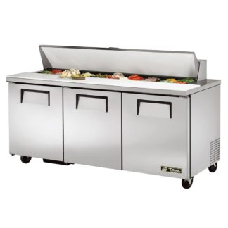 True TSSU-72-18-HC 72" Sandwich/Salad Prep Table w/ Refrigerated Base, 115v