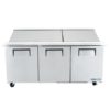 True TSSU-72-30M-B-ST-HC 72" Sandwich/Salad Prep Table w/ Refrigerated Base, 115v - Image 2