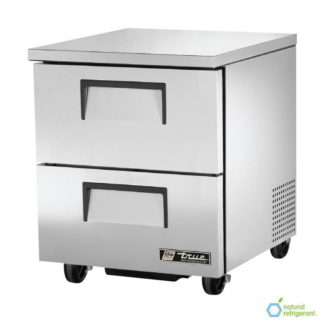 True TUC-27D-2-HC 27" W Undercounter Refrigerator w/ (1) Section & (2) Drawers, 115v