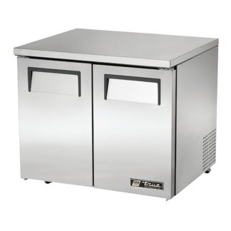 True TUC-36-LP-HC 36" W Undercounter Refrigerator w/ (2) Sections & (2) Doors, 115v