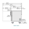 True TUC-48G-HC~FGD01 48" W Undercounter Refrigerator w/ (2) Sections & (2) Doors, 115v - Image 3