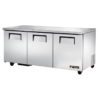 True TUC-72-HC 72" W Undercounter Refrigerator w/ (3) Sections & (3) Doors, 115v