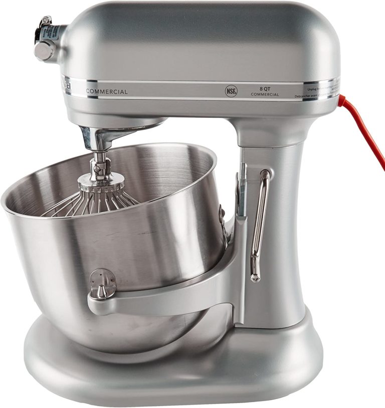KitchenAid Commercial Series 8Qt Bowl Lift Stand Mixer Nickel Pearl (KSM8990NP) Plant Based Pros