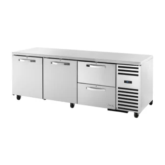 True TUC-93D-2-HC~SPEC3 93" W Undercounter Refrigerator w/ (3) Sections, (2) Doors & (2) Drawers, 115v