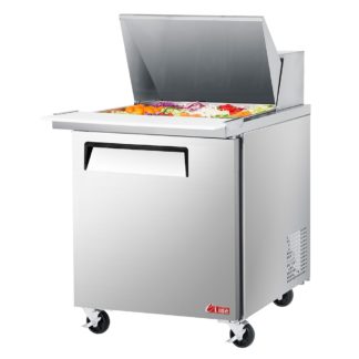 Turbo Air EST-28-12-N6 27 1/2" Sandwich/Salad Prep Table w/ Refrigerated Base, 115v