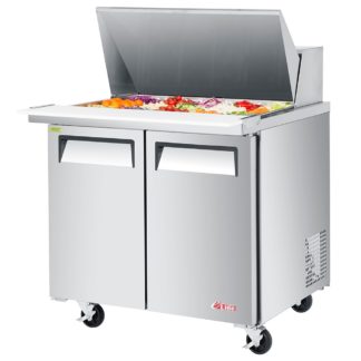 Turbo Air EST-36-15-N6 36 3/8" Sandwich/Salad Prep Table w/ Refrigerated Base, 115v