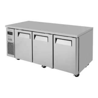 Turbo Air JURF-72-N 70 7/8" W Undercounter Refrigerator/Freezer Combo w/ (3) Sections & (3) Doors, 115v
