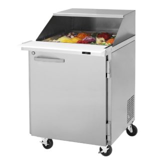 Turbo Air PST-28-12-N-SL 27 1/2" Sandwich/Salad Prep Table w/ Refrigerated Base, 115v