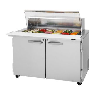 Turbo Air PST-48-18-N-CL 48 1/4" Sandwich/Salad Prep Table w/ Refrigerated Base, 115v