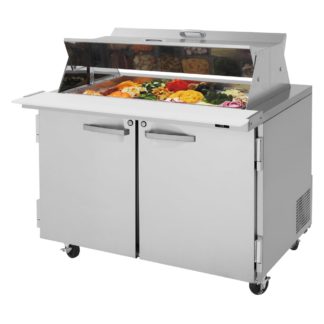 Turbo Air PST-48-18-N-DS 48 1/4" Sandwich/Salad Prep Table w/ Refrigerated Base, 115v