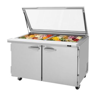 Turbo Air PST-60-24-N-GL 60 1/4" Sandwich/Salad Prep Table w/ Refrigerated Base, 115v