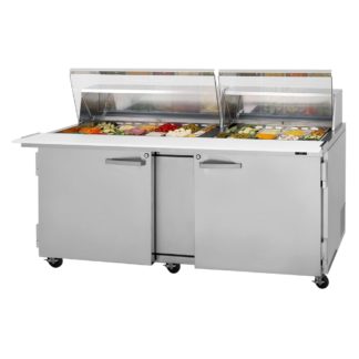 Turbo Air PST-72-30-N-CL 60 1/4" Sandwich/Salad Prep Table w/ Refrigerated Base, 115v