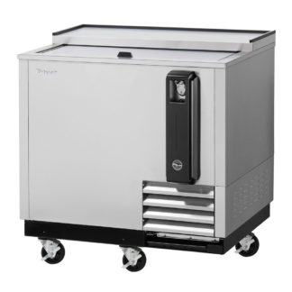 Turbo Air TBC-36SD-N6 36 3/4" Forced Air Bottle Cooler - Holds (288) 12 oz Bottles, Stainless, 115v