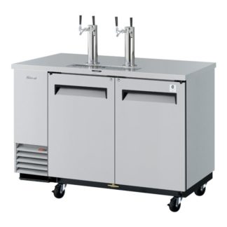 Turbo Air TBD-2SD-N6 59" Draft Beer System w/ (2) Keg Capacity - (2) Columns, Stainless, 115v