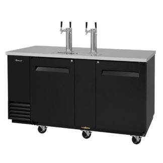 Turbo Air TBD-3SB-N 69 1/8" Draft Beer System w/ (3) Keg Capacity - (2) Columns, Black, 115v