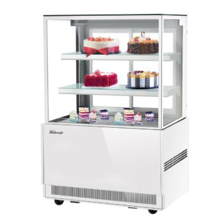 Turbo Air TBP36-54NN-W 35 3/8" Full Service Bakery Case w/ Straight Glass - (3) Levels, 115v