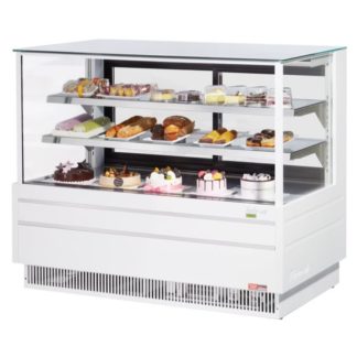 Turbo Air TCGB-60UF-W-N 60 1/2" Full Service Deli Case w/ Straight Glass - (3) Levels, 115v