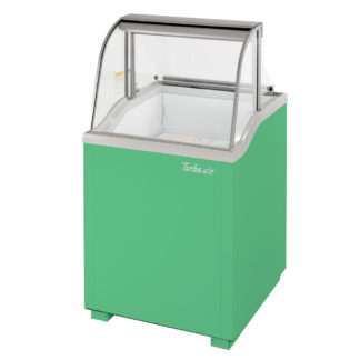 Turbo Air TIDC-26G-N 26" Stand Alone Ice Cream Freezer w/ 4 Tub Capacity - Green, 115v