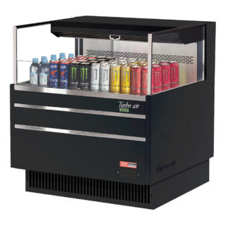 Turbo Air TOM-36L-UF-B-1S-N 34 3/4" Horizontal Open Air Cooler w/ (1) Level, 115v