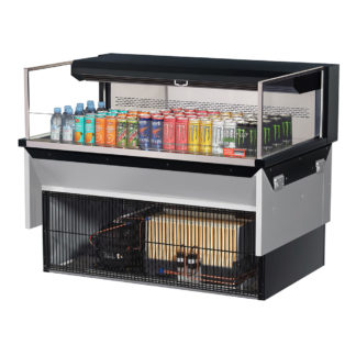 Turbo Air TOM-48L-UF-B-1SI-N 47 7/8" Drop In Open Air Cooler w/ (1) Level, 115v