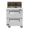 Turbo Air TST-28SD-D2-N 27" Sandwich/Salad Prep Table w/ Refrigerated Base, 115v - Image 5