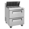 Turbo Air TST-28SD-D2-N 27" Sandwich/Salad Prep Table w/ Refrigerated Base, 115v - Image 7
