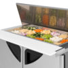 Turbo Air TST-48SD-18-N-DS 48" Sandwich/Salad Prep Table w/ Refrigerated Base, 115v - Image 9