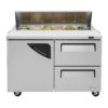 Turbo Air TST-48SD-D2-N 48 1/4" Sandwich/Salad Prep Table w/ Refrigerated Base, 115v - Image 3