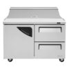 Turbo Air TST-48SD-D2-N 48 1/4" Sandwich/Salad Prep Table w/ Refrigerated Base, 115v - Image 4