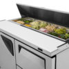 Turbo Air TST-48SD-D2-N 48 1/4" Sandwich/Salad Prep Table w/ Refrigerated Base, 115v - Image 8