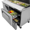 Turbo Air TST-48SD-D2-N 48 1/4" Sandwich/Salad Prep Table w/ Refrigerated Base, 115v - Image 9