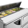 Turbo Air TST-48SD-D2-N 48 1/4" Sandwich/Salad Prep Table w/ Refrigerated Base, 115v - Image 10