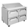 Turbo Air TST-48SD-D4-N 48 1/4" Sandwich/Salad Prep Table w/ Refrigerated Base, 115v - Image 4
