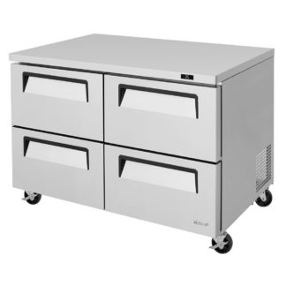 Turbo Air TUR-48SD-D4-N 48 1/4" W Undercounter Refrigerator w/ (2) Sections & (4) Drawers, 115v