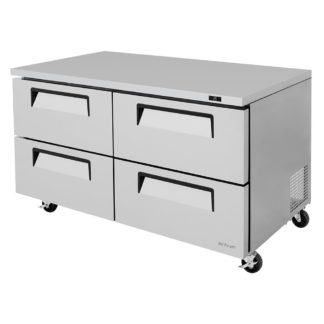 Turbo Air TUR-60SD-D4-N 60 1/4" W Undercounter Refrigerator w/ (2) Sections & (4) Drawers, 115v