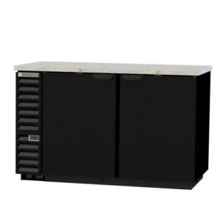 Beverage Air BB58HC-1-F-S 59" Bar Refrigerator - 2 Swinging Solid Doors, Stainless, 115v