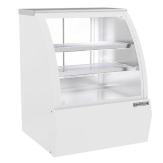 Beverage Air CDR3HC-1-W-D 37 1/4" Full Service Dry Deli Case w/ Curved Glass - (3) Levels, 120v