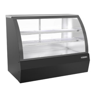 Beverage Air CDR5HC-1-B-D 60 1/4" Full Service Dry Deli Case w/ Curved Glass - (3) Levels, 120v