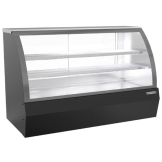Beverage Air CDR6HC-1-B-D 73 11/16" Full Service Dry Deli Case w/ Curved Glass - (3) Levels, 120v