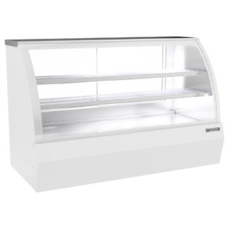 Beverage Air CDR6HC-1-W-D 73 11/16" Full Service Dry Deli Case w/ Curved Glass - (3) Levels, 120v