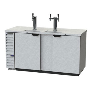 Beverage Air DD68HC-1-S 69" Draft Beer System w/ (3) Keg Capacity - (2) Column, Stainless, 115v