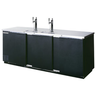 Beverage Air DD78HC-1-B 79" Draft Beer System w/ (4) Keg Capacity - (2) Columns, Black, 115v