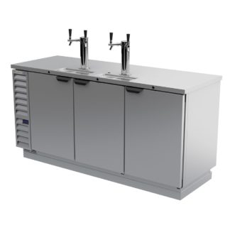 Beverage Air DD78HC-1-S 79" Draft Beer System w/ (4) Keg Capacity - (2) Column, Stainless, 115v