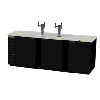 Beverage Air DD94HC-1-B 95" Draft Beer System w/ (5) Keg Capacity - (2) Column, Black, 115v
