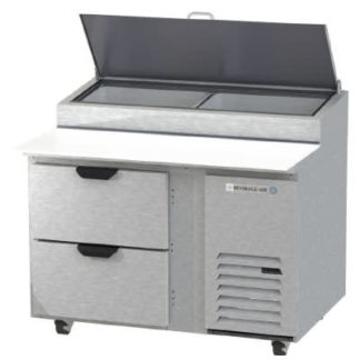 Beverage Air DPD46HC-2 46" Pizza Prep Table w/ Refrigerated Base, 115v