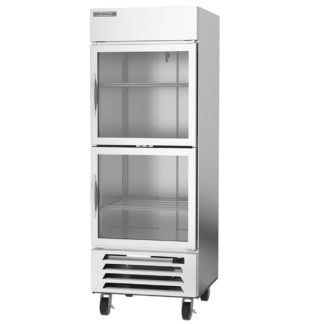 Beverage Air HBF27HC-1-HG 75" One Section Reach In Freezer - (2) Glass Doors, 115v