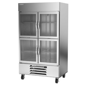 Beverage Air HBF44HC-1-HG 47" Two Section Reach In Freezer - (4) Glass Doors, 115v